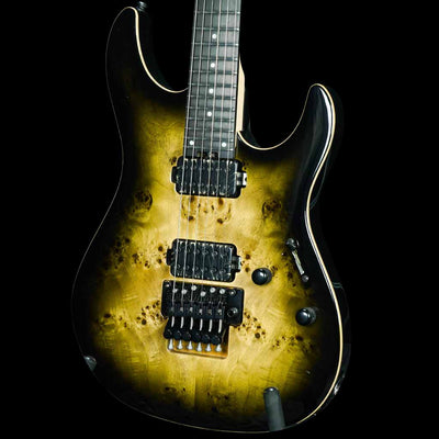 ESP E-II SN-II Series Electric Guitar w/Burled Maple Top - Nebula Black Burst