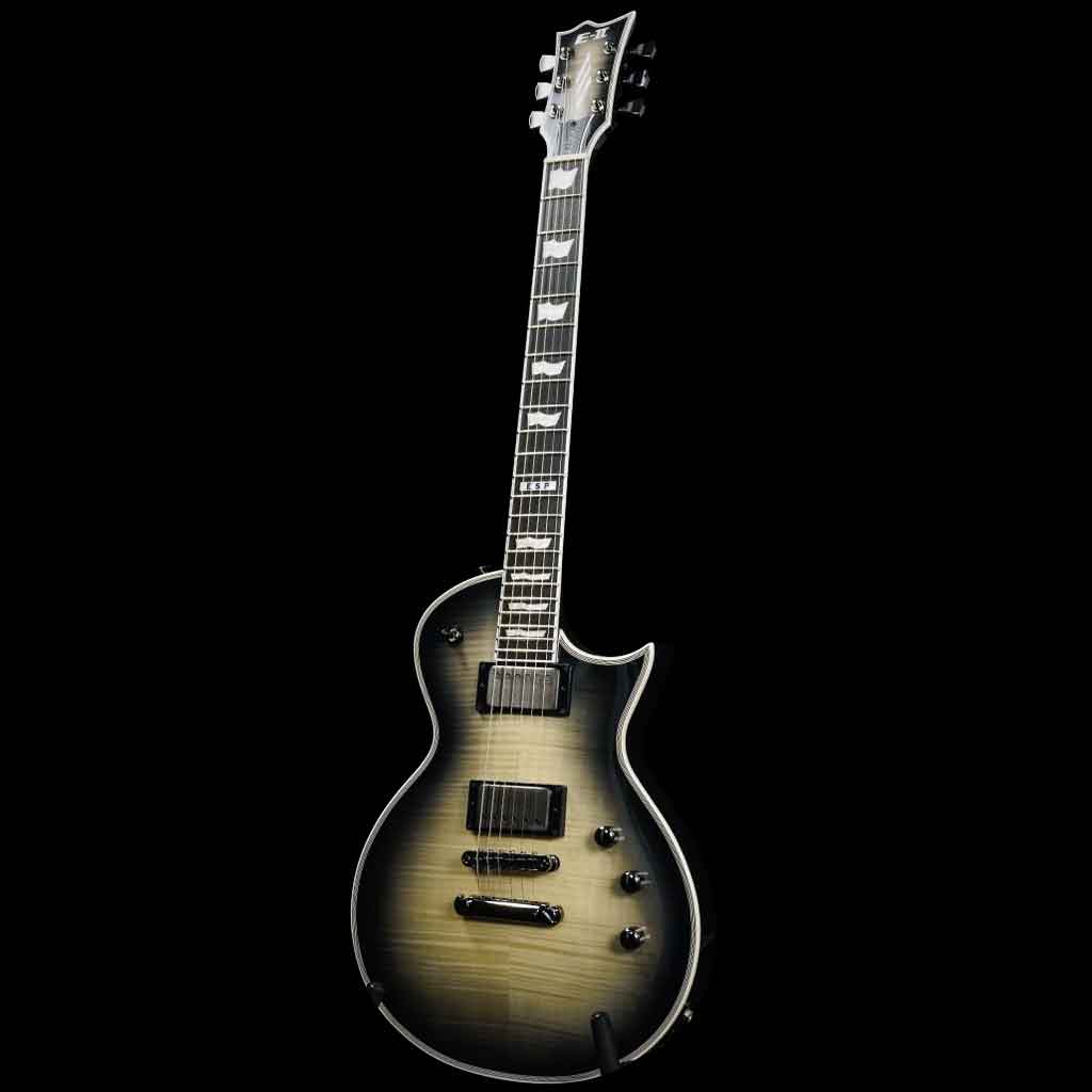 ESP E-II Eclipse Series Full Thickness Singlecut Electric Guitar w/Hardcase - Black Natural Burst