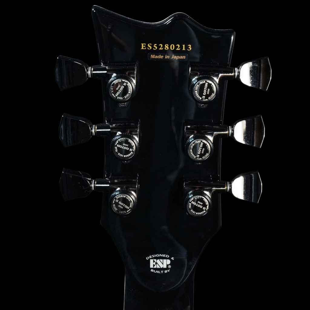 ESP E-II Eclipse Series Full Thickness Singlecut Electric Guitar w/Hardcase - Black Natural Burst