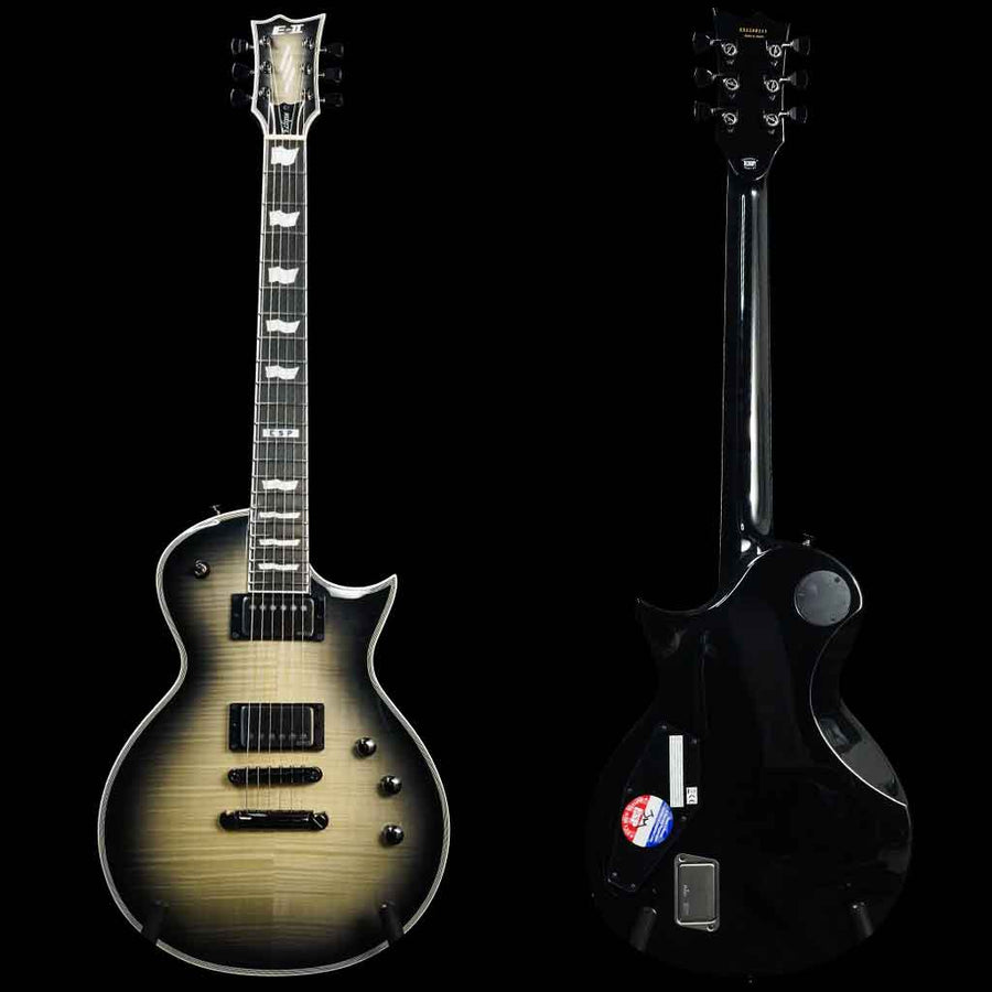 ESP E-II Eclipse Series Full Thickness Singlecut Electric Guitar w/Hardcase - Black Natural Burst