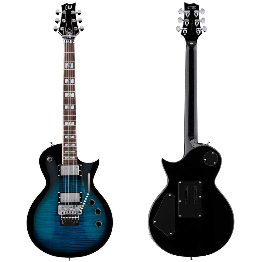 ESP LTD AS-1FR Alex Skolnick Signature Electric Guitar w/Floyd Rose - Black Aqua Sunburst
