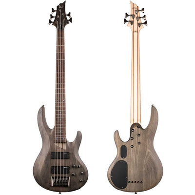 ESP LTD B-204 Spalted Maple Top Bass Guitar - See Thru Black Satin