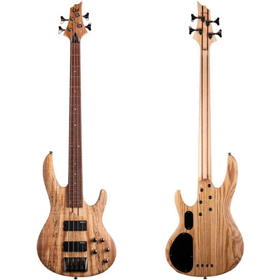 ESP LTD B-204 Spalted Maple Top Bass Guitar - Natural Satin