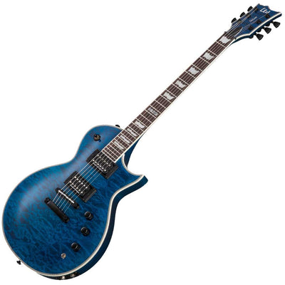 ESP LTD EC-1000 Piezo Electric Guitar - See-Thru Blue