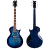 ESP Ltd EC-256 Electric Guitar w/Flame Maple Top in Cobalt Blue
