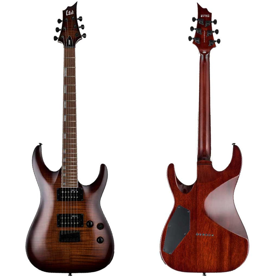 ESP LTD H-200FM Electric Guitar - Dark Brown Sunburst