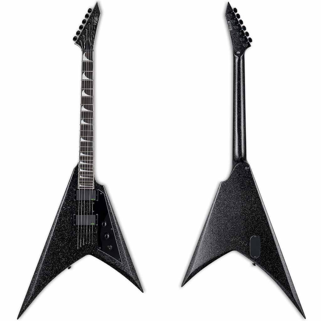 ESP LTD KH-V Kirk Hammett Signature Electric Guitar in Black Sparkle