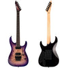 ESP LTD M-1000 Burled Poplar Top Electric Guitar - Purple Natural Burst