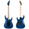ESP LTD MH-203QM Electric Guitar w/Quilt Maple Top in See Thru Blue