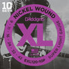 D'Addario EXL120-10P Nickel Wound Super Light Electric Guitar Strings 9-42 10-Pack