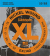 D'Addario EXL140 Nickel Wound Light Top/Heavy Bottom Electric Guitar Strings 10-52