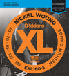 D'Addario EXL160-5 5-String Nickel Wound Medium Bass Guitar String 50-135 Long Scale