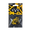 Dunlop Eddie Van Halen VHII Guitar Pick 6 Pack in Yellow with Black Stripes