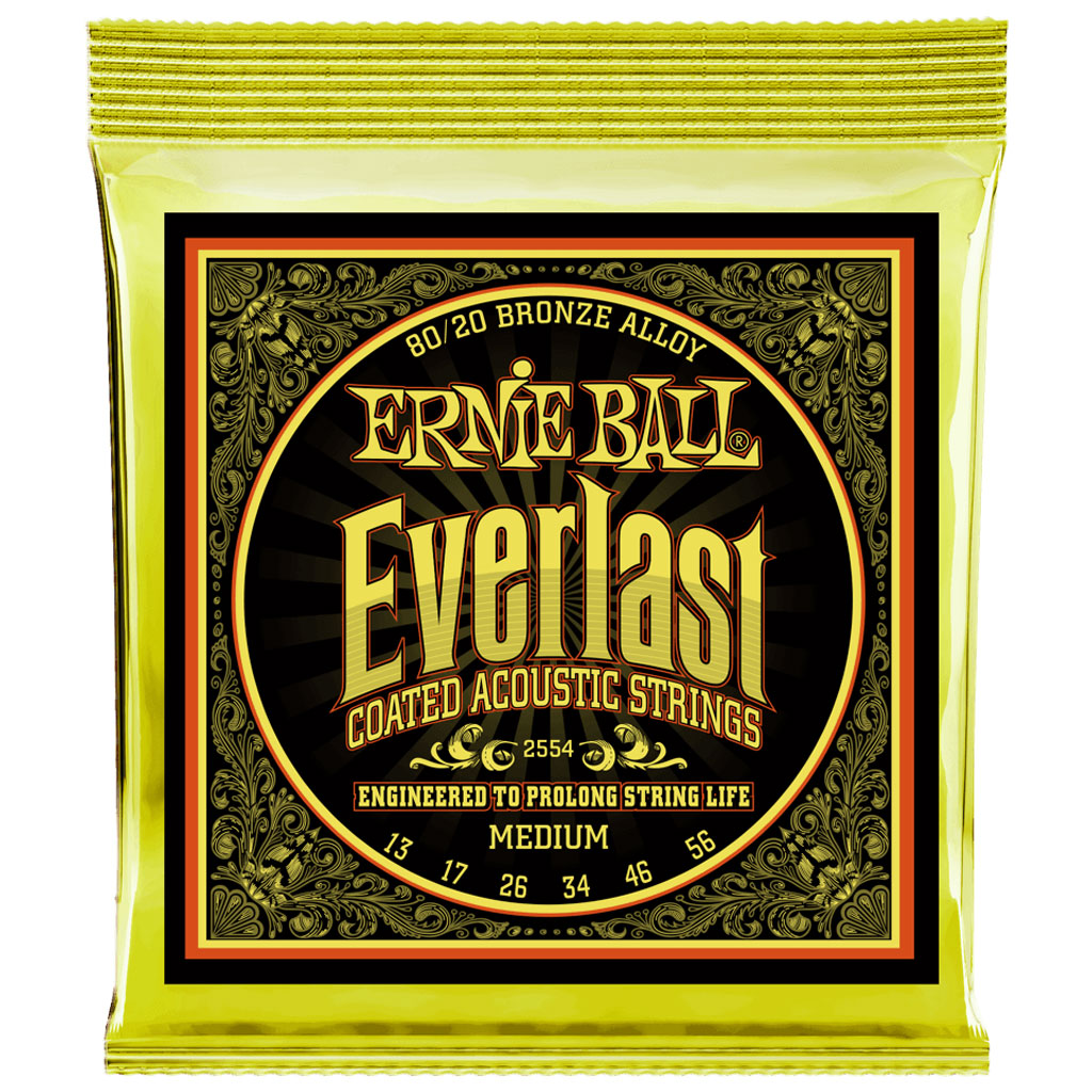 Ernie Ball Everlast Coated 80/20 Bronze Acoustic Guitar Strings
