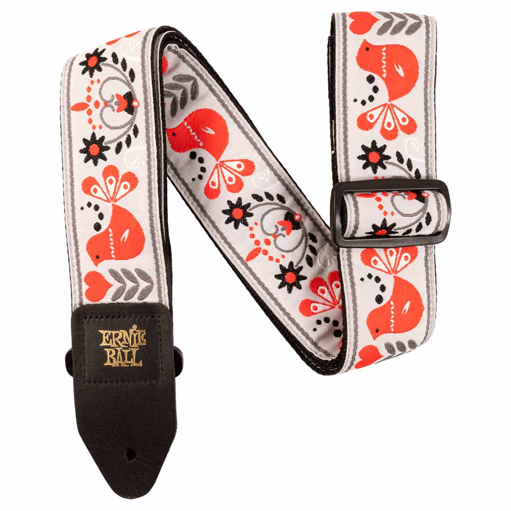 Ernie Ball Jacquard Guitar Strap - Redbird Winter