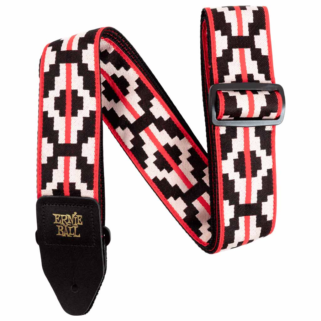 Ernie Ball Jacquard Guitar Strap - Ristra Red