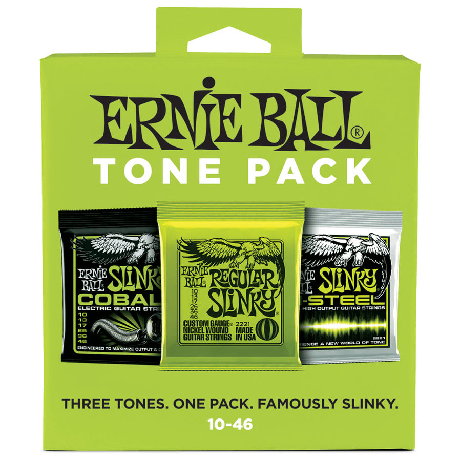 Ernie Ball Regular Slinky 10-46 Electric Guitar String Tone Pack