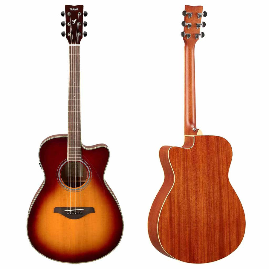 Yamaha FSC-TA TransAcoustic Small Body Acoustic Electric Guitar with Cutaway in Brown Sunburst