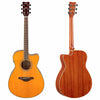 Yamaha FSC-TA TransAcoustic Small Body Acoustic Electric Guitar with Cutaway in Vintage Tint