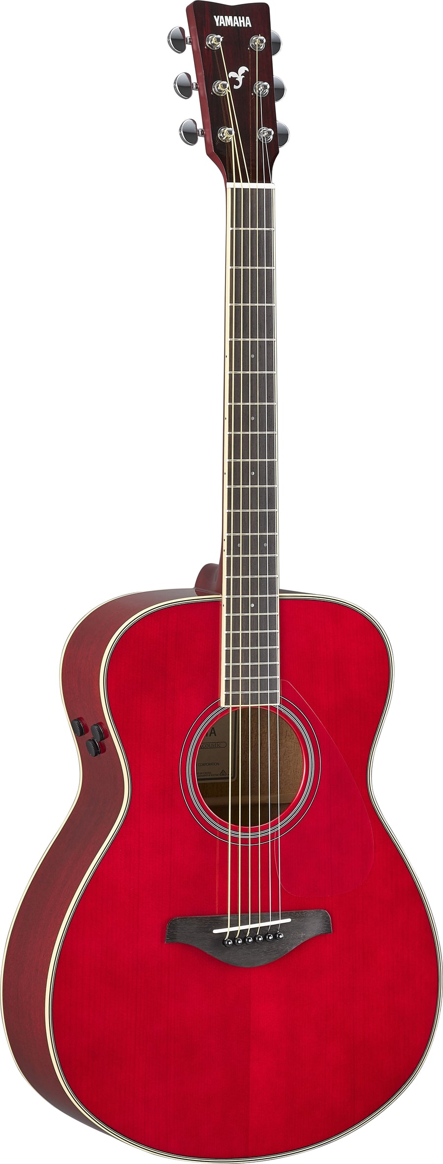 Yamaha FS-TA TransAcoustic Guitar Ruby Red