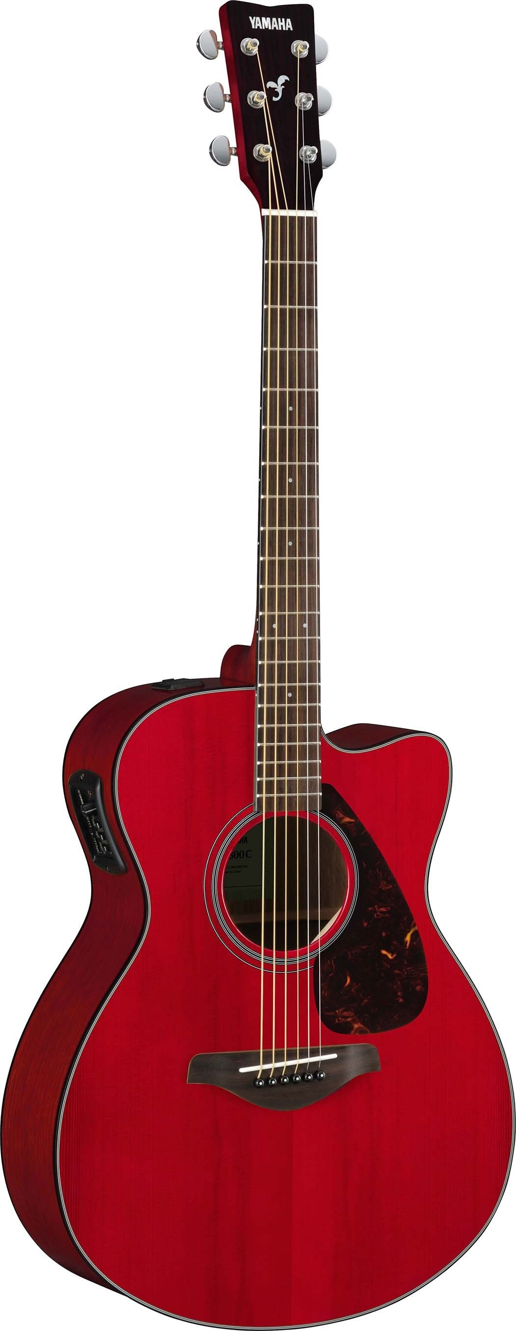Yamaha FSX800C Ruby Red Acoustic Electric Guitar