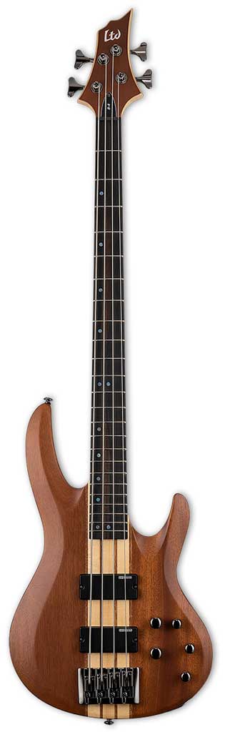 ESP LTD B-4E Mahogany 4-String Bass Guitar - Natural Satin
