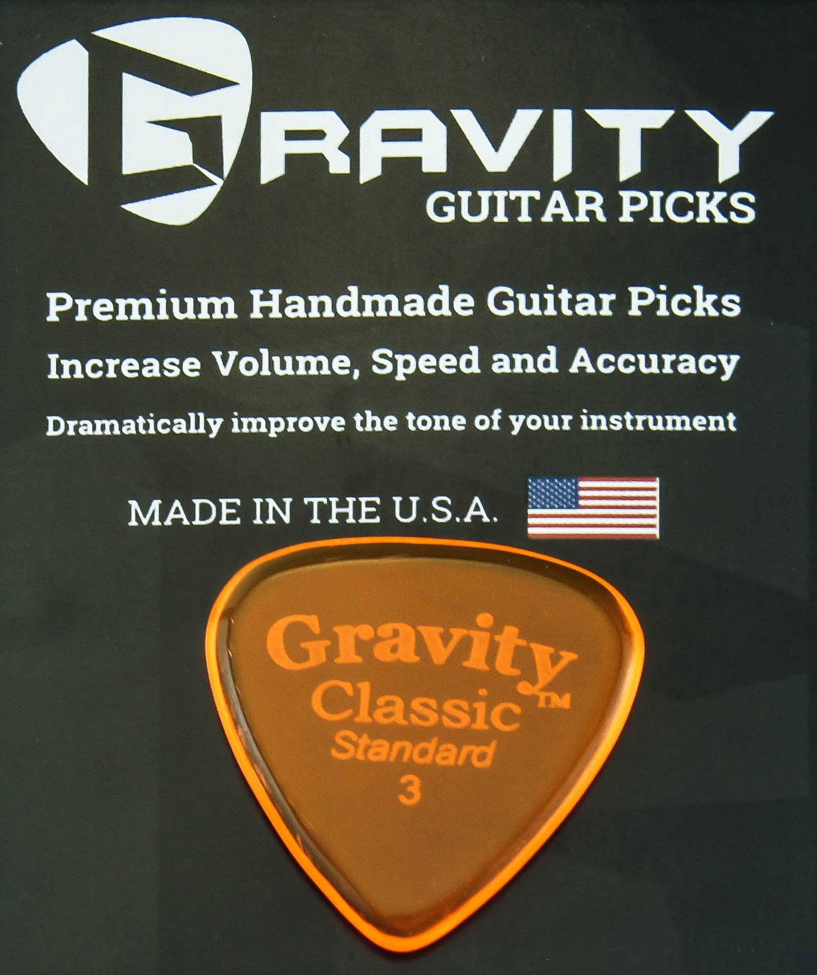 Gravity Picks Classic - 3.0 mm Standard Polished Gravity