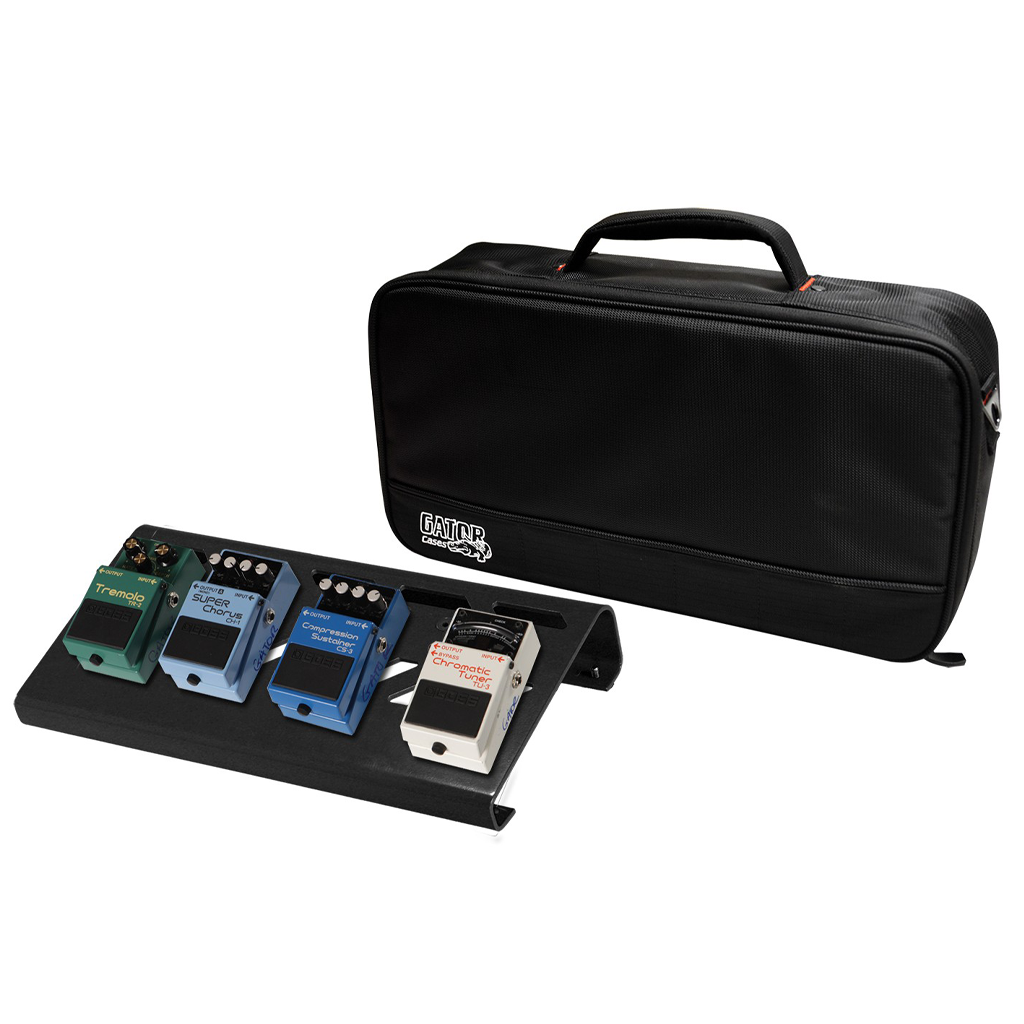 Gator GPB-LAK-1 Small Aluminum Pedal Board with Carrying Case in Black
