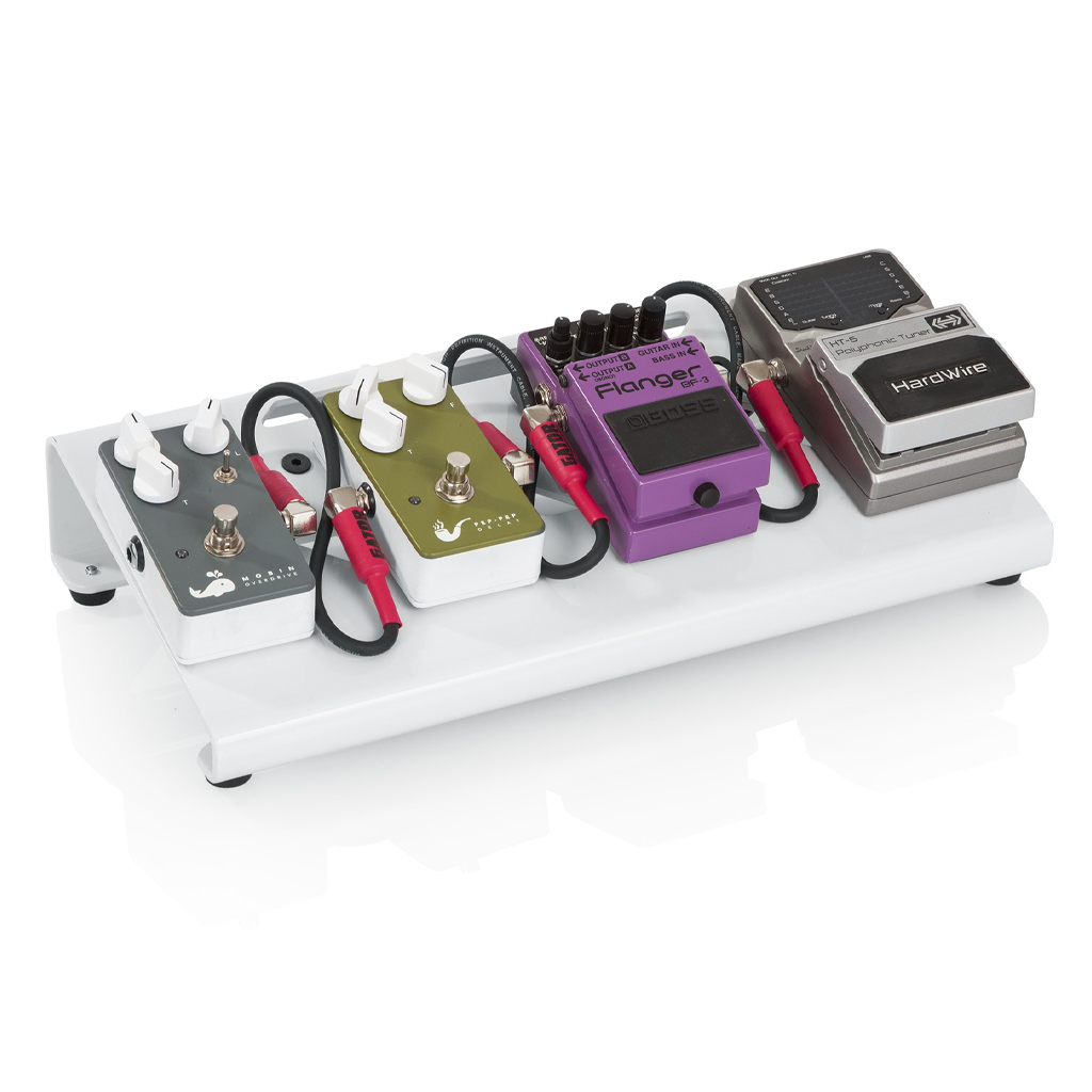 Gator GPB-LAK-WH Small Aluminum Pedal Board with Carrying Case in White