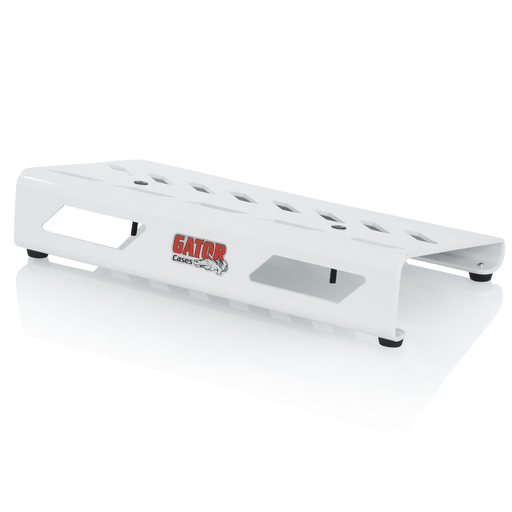 Gator GPB-LAK-WH Small Aluminum Pedal Board with Carrying Case in White