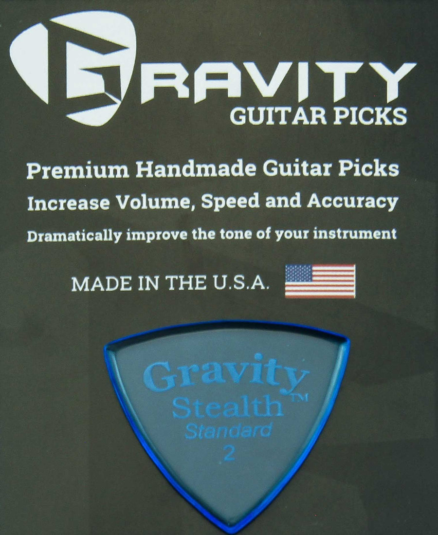 Gravity Picks Stealth - 2.0 mm Standard Polished