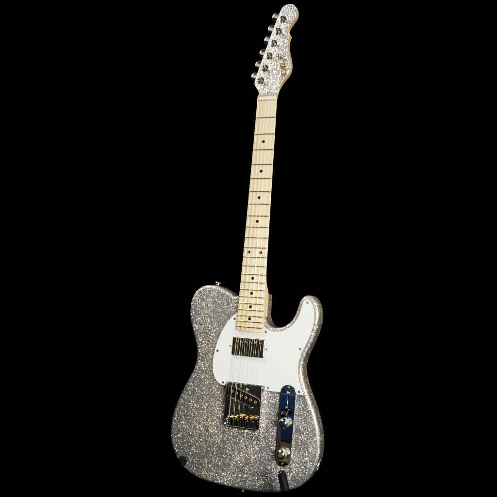 G&L USA ASAT Classic Bluesboy Electric Guitar - Silver Flake