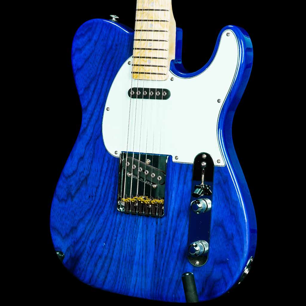 G&L USA ASAT Classic Electric Guitar - Clear Blue G&L