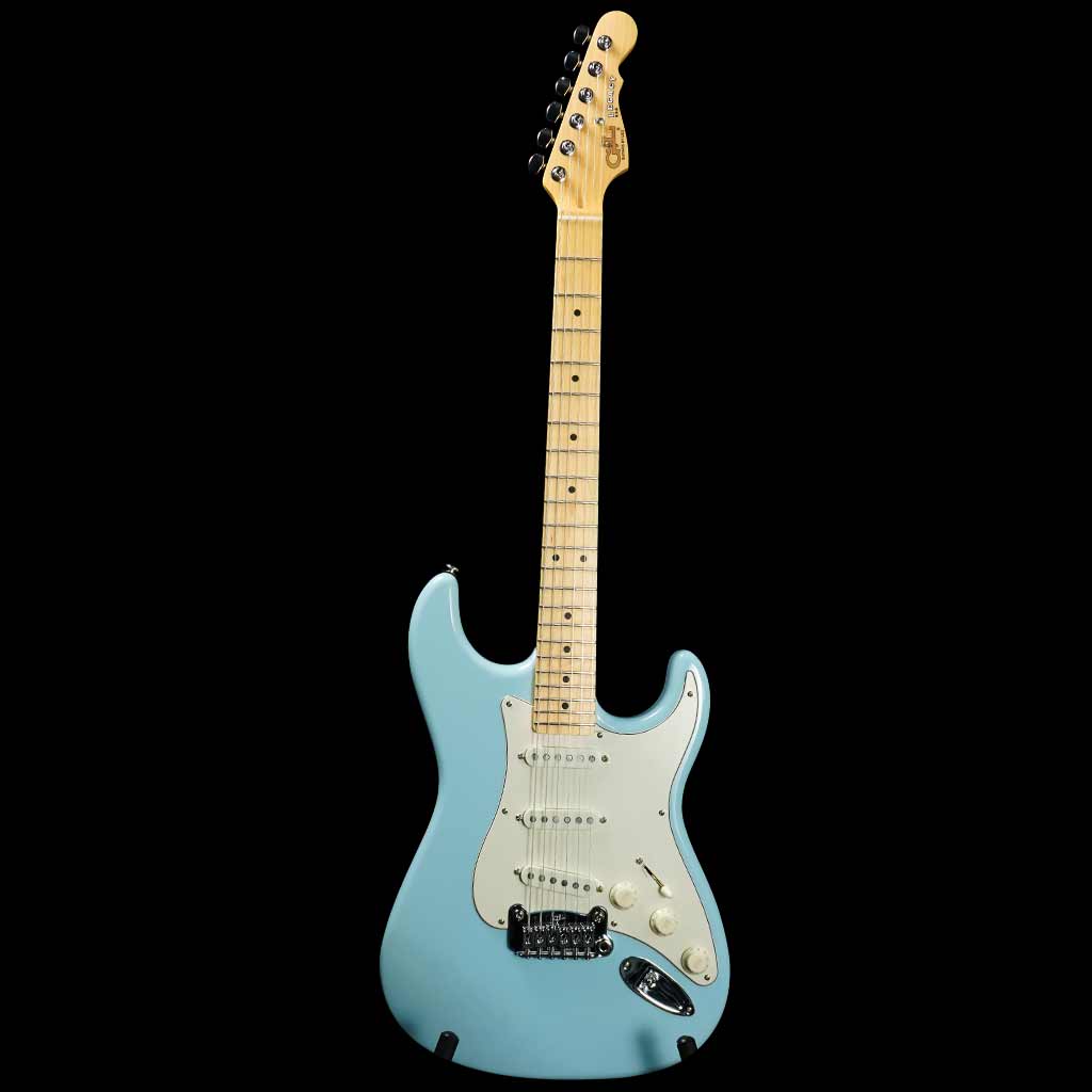 G&L Fullerton Deluxe Legacy - Sonic Blue G&L Electric Guitar  UNFORTUNATELY THIS COLOR HAS BEEN DISCONTINUED, PLEASE VISIT HERE FOR THE  CURRENT COLORS AVAILABLE FOR THIS MODEL. YOU MAY ALSO CONTACT US