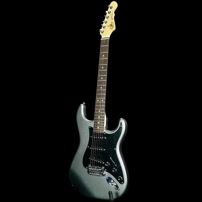 G&L USA Legacy Electric Guitar in Graphite Metallic Frost with Black Pickguard Rosewood Fretboard and Gloss Headstock