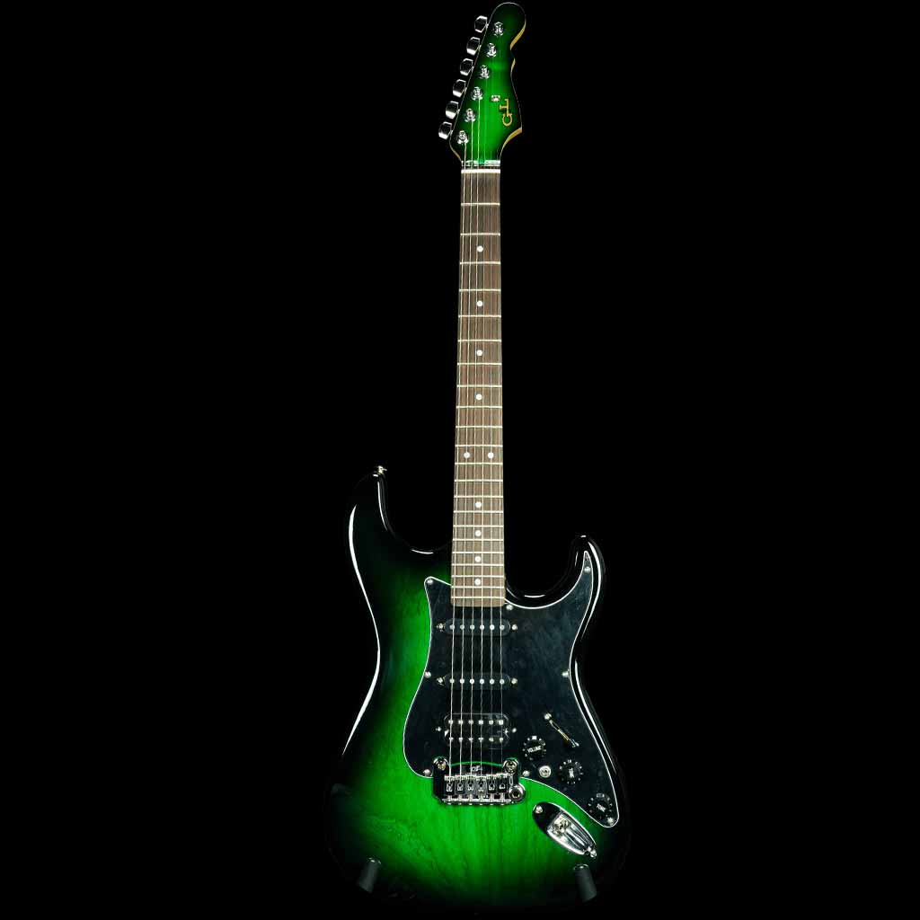 Green and black deals guitar