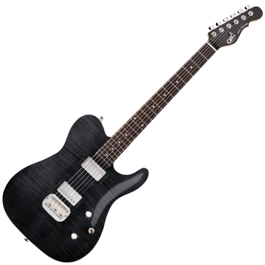 G&L Tribute Series ASAT Deluxe 'Carved Top' - Transparent Black