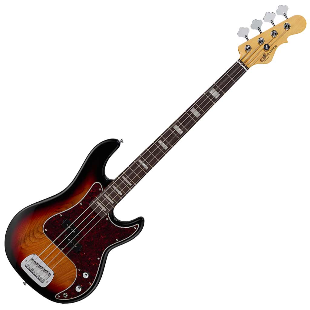 G&L Tribute Series LB-100 4-String Bass Guitar - 3 Tone Sunburst
