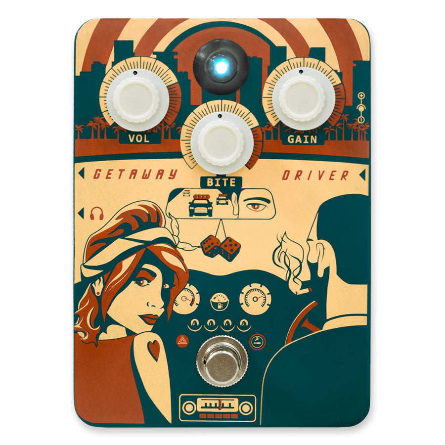 Orange Getaway Driver 70s Overdrive Pedal