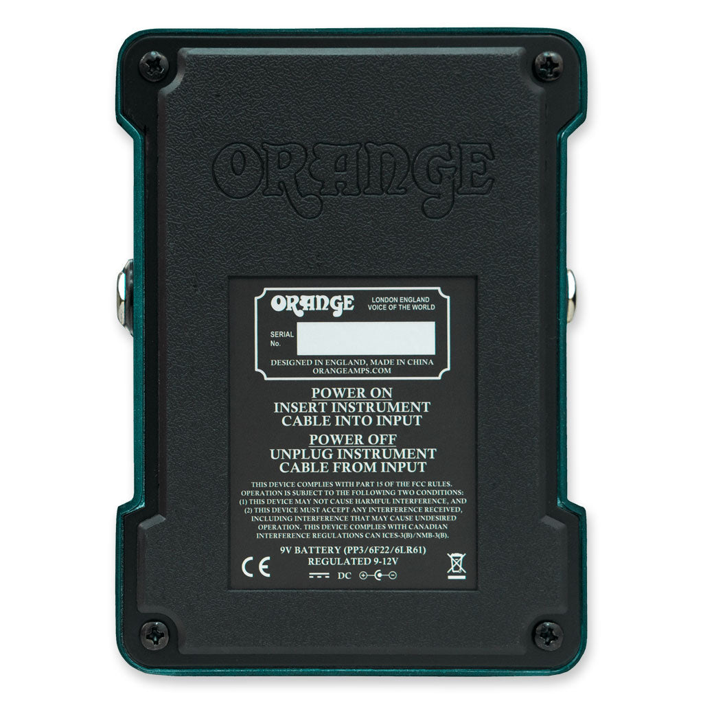 Orange Getaway Driver 70s Overdrive Pedal