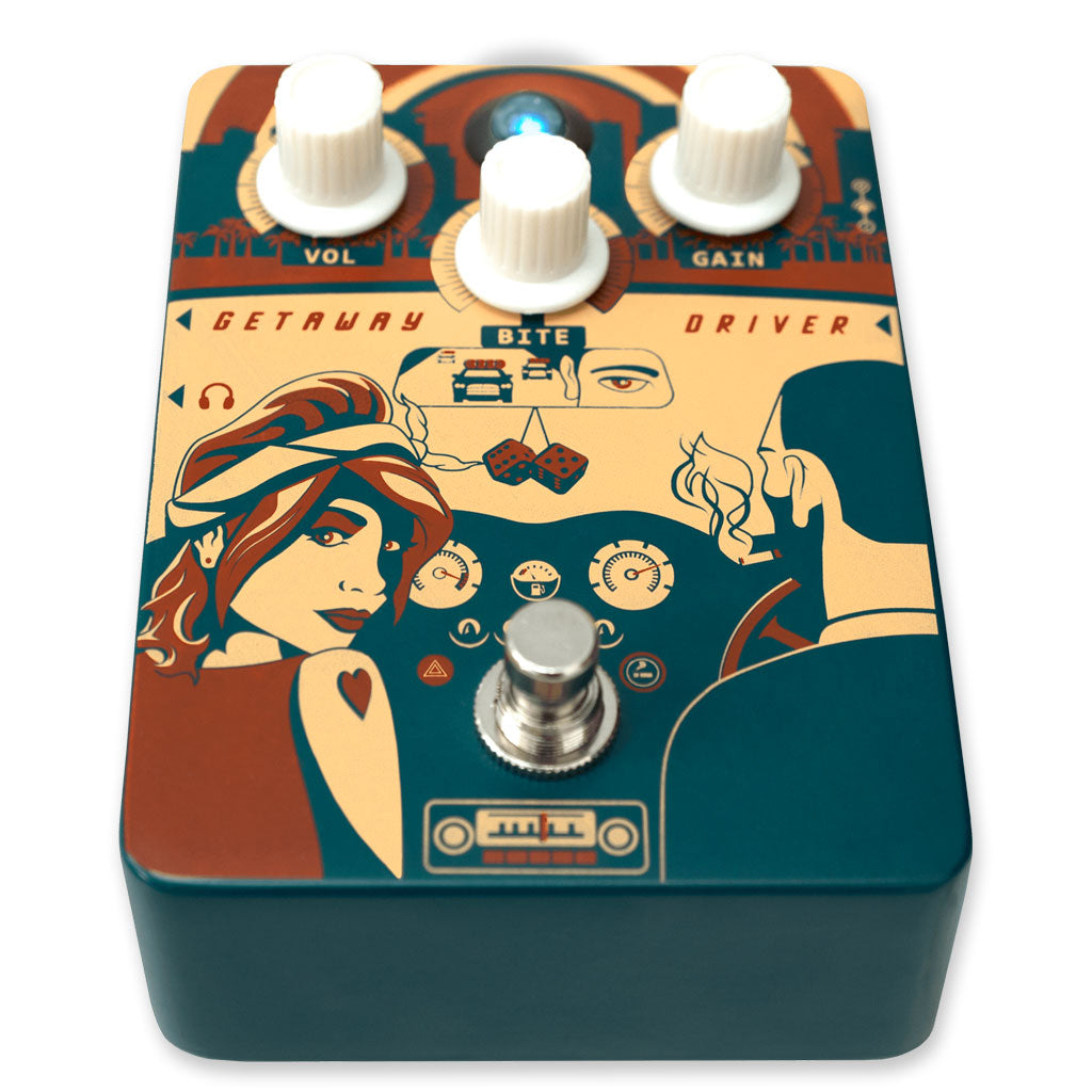 Orange Getaway Driver 70s Overdrive Pedal