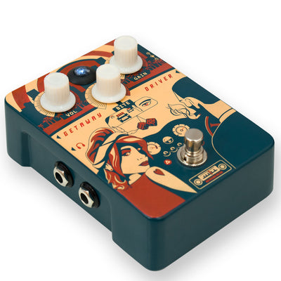 Orange Getaway Driver 70s Overdrive Pedal Orange Effects Pedal A