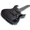Schecter Hellraiser C-1 Hybrid Electric Guitar in Transparent Black Burst