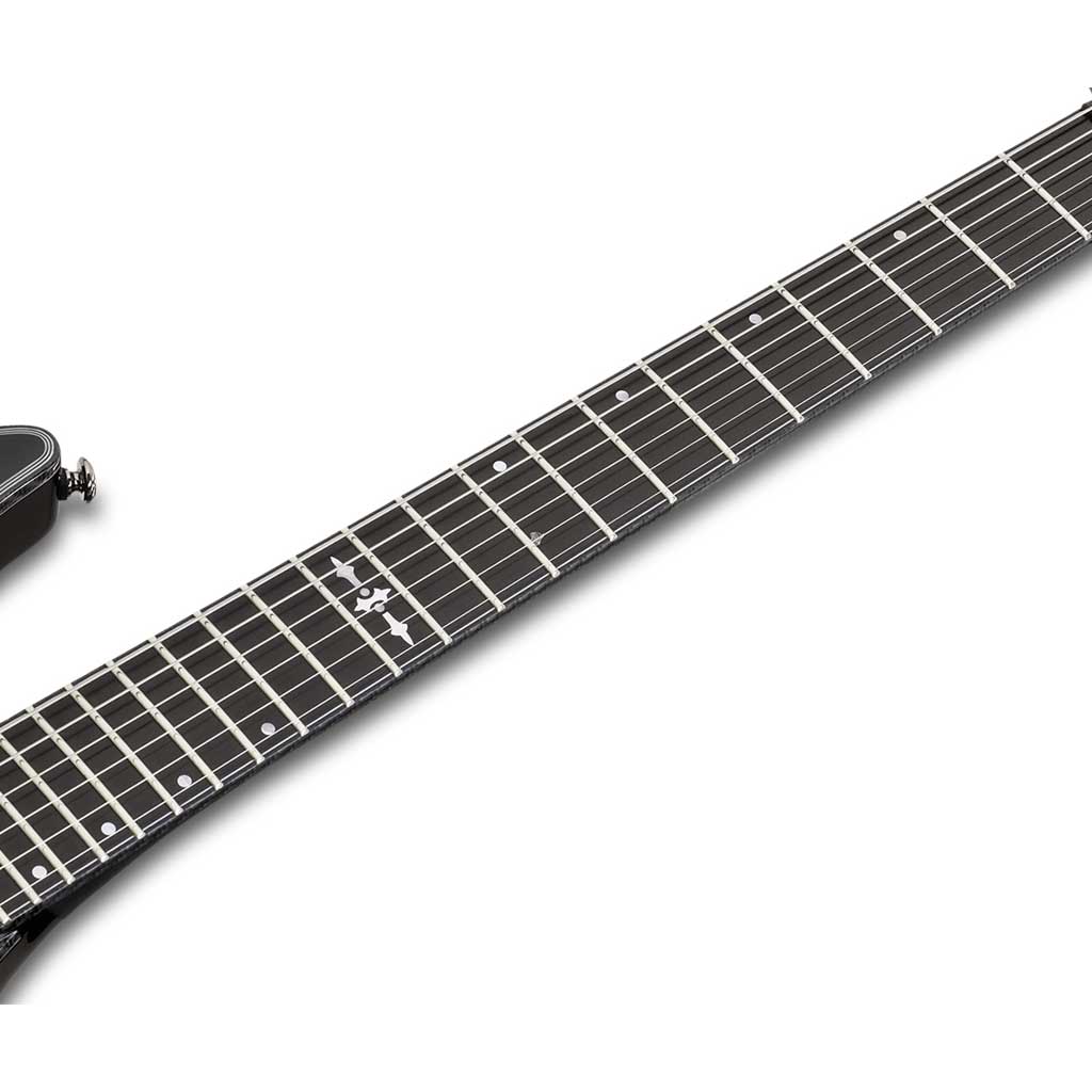 Schecter Hellraiser C-1 Hybrid Electric Guitar in Transparent Black Burst