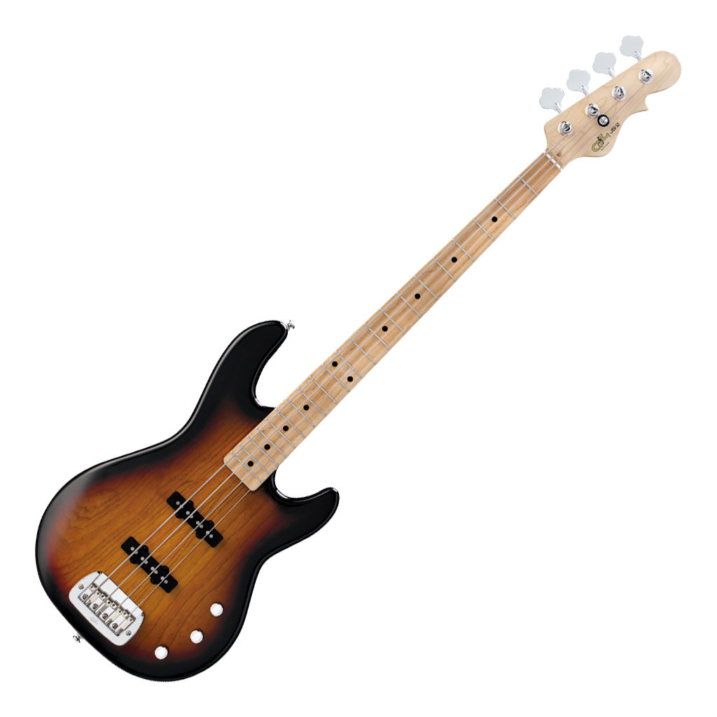 G&L Tribute Series JB-2 4-String Bass Guitar in 3 Tone Sunburst
