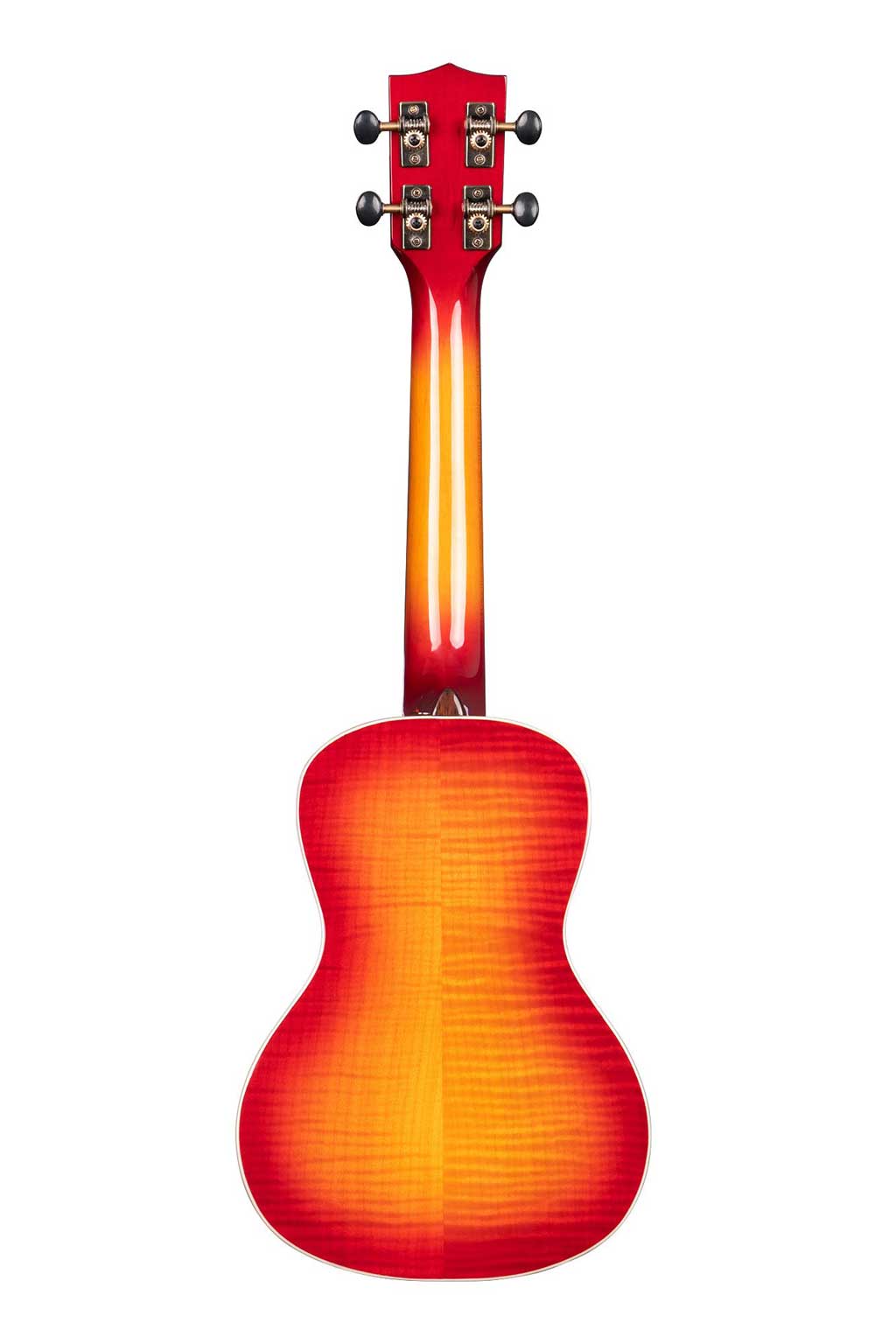 Kala Gloss Flame Maple Cherry Burst Concert Ukulele