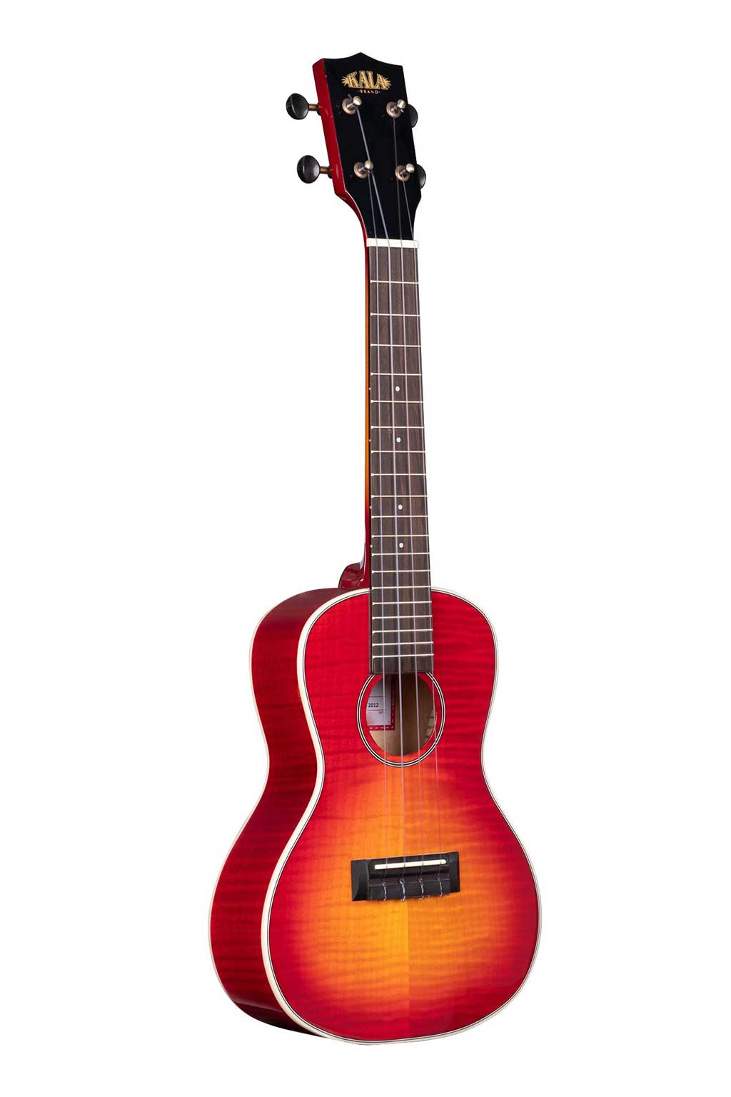 Kala Gloss Flame Maple Cherry Burst Concert Ukulele