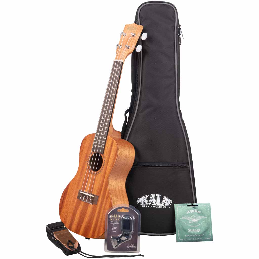 Kala KA-15C Satin Mahogany Concert Ukulele Bundle