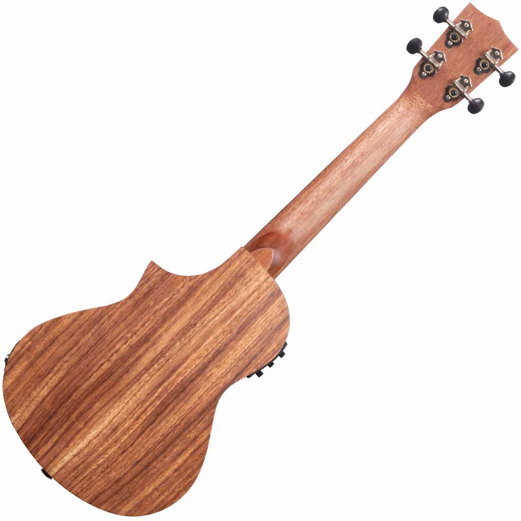 Kala Teak Tri-Top Concert Ukulele with Cutaway and EQ