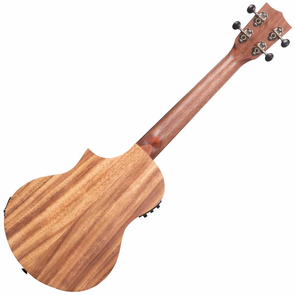 Kala Teak Tri-Top Tenor Ukulele with Cutaway and EQ